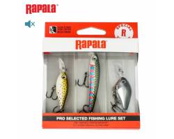 Kit 3 leurres Rapala ultra light pour la pêche de la truite et perche